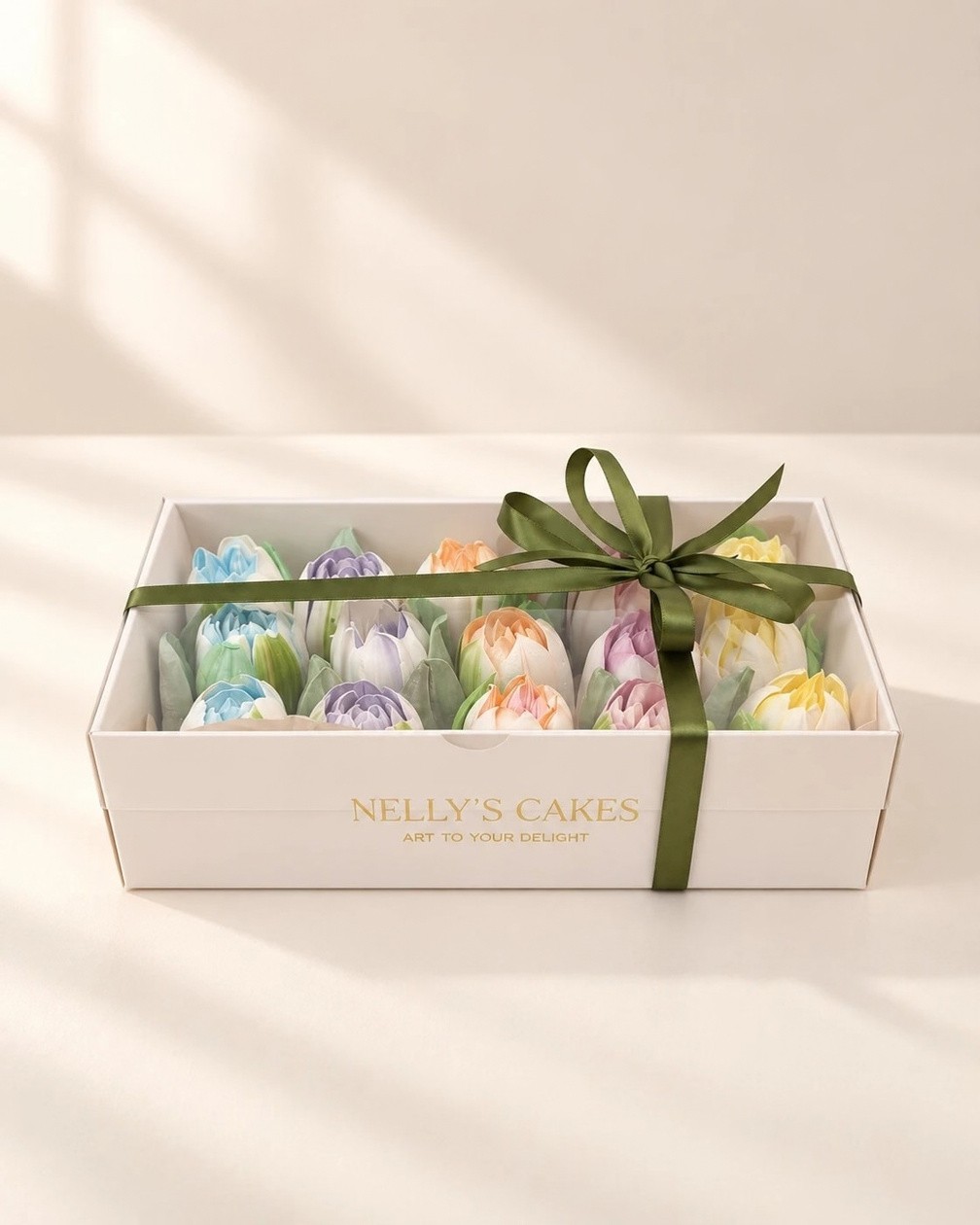 The Bloom Box, a handcrafted edible tulip box by Zefyr