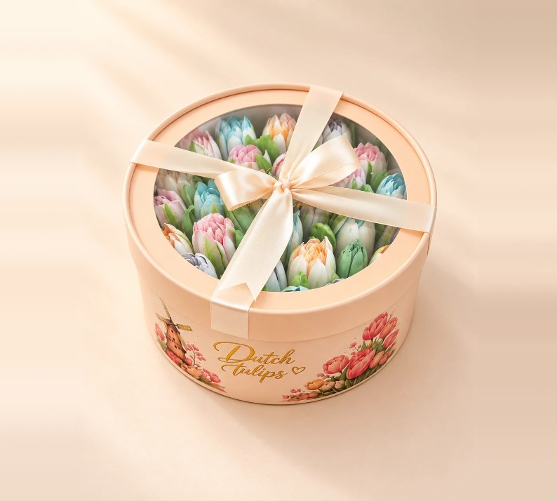 The Peach Collection, a handcrafted edible tulip arrangement by Zefyr